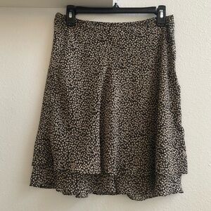 Express Vintage Ruffled Floral Skirt size Small